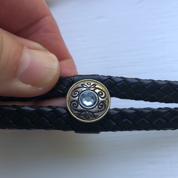 Vintage Y2K Brighton Black Leather Lariat Belt Western Cowgirl Southwest - Picture 3 of 9